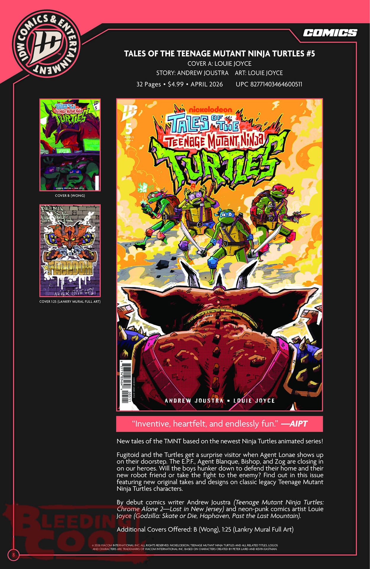 IDW April 2026 Full Solicits