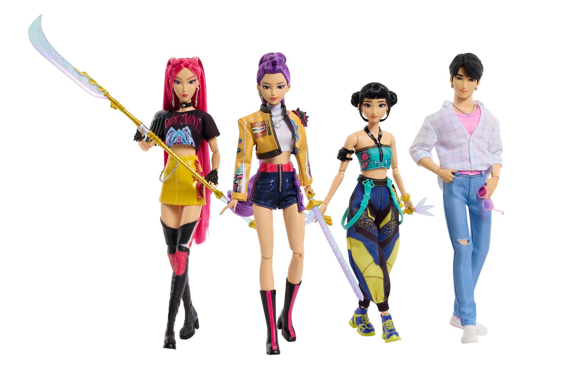 KPop Demon Hunters HUNTR/X Comes to Life with Dolls from Mattel