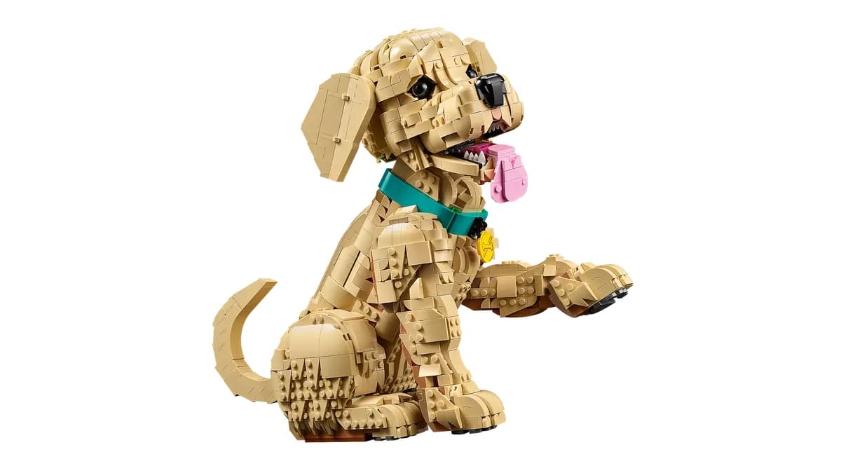 Build Your Own Pet with the LEGO Icons Golden Retriever Puppy Set