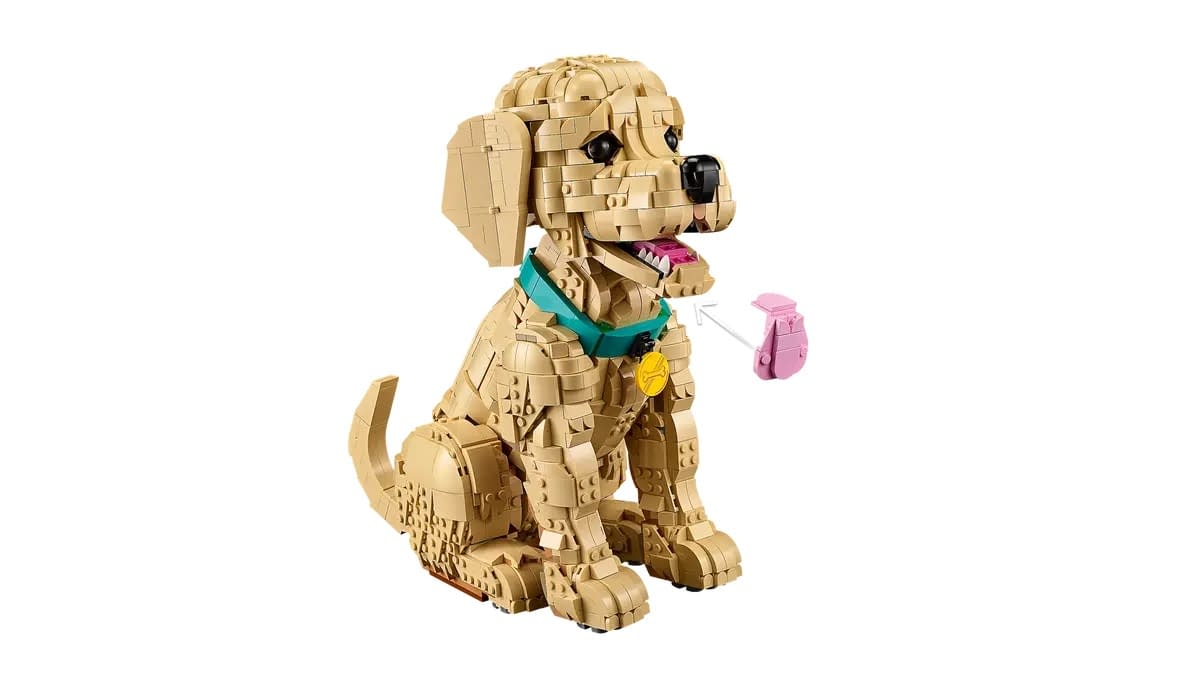 Build Your Own Pet with the LEGO Icons Golden Retriever Puppy Set