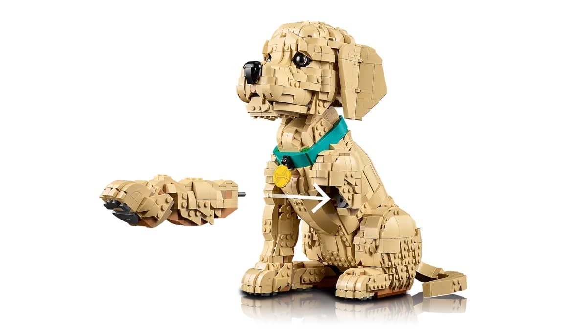Build Your Own Pet with the LEGO Icons Golden Retriever Puppy Set