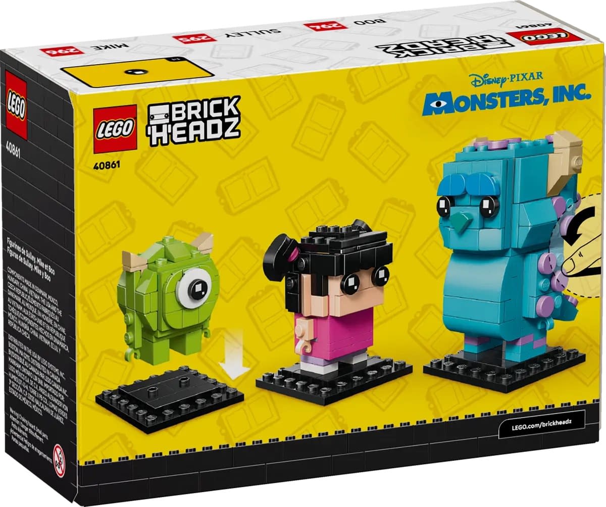 New BrickHeadz Monster Inc. 3-Pack Revealed from LEGO