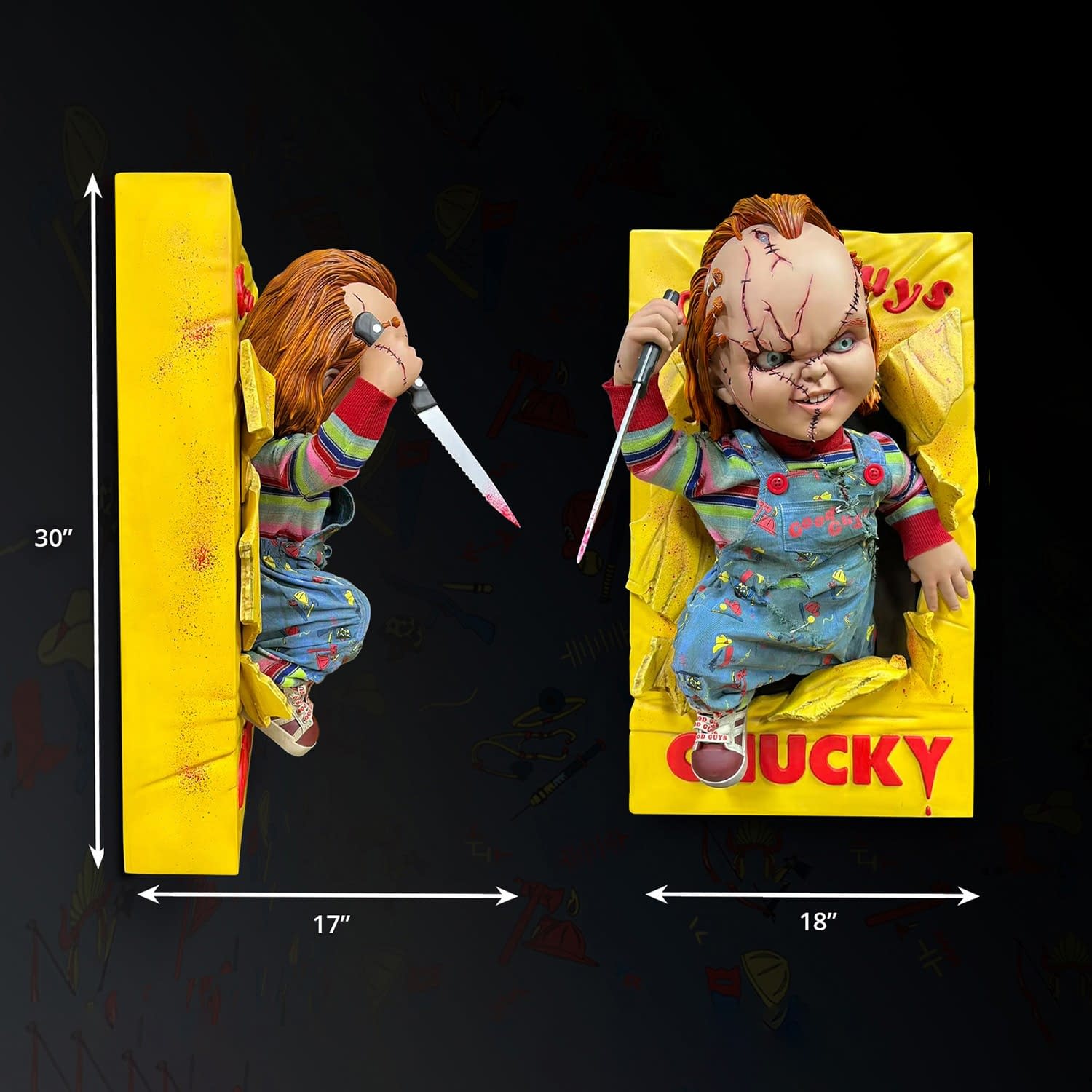 Hollywood Collectibles Reveals Life-Size Bride of Chucky 3D Wall Art