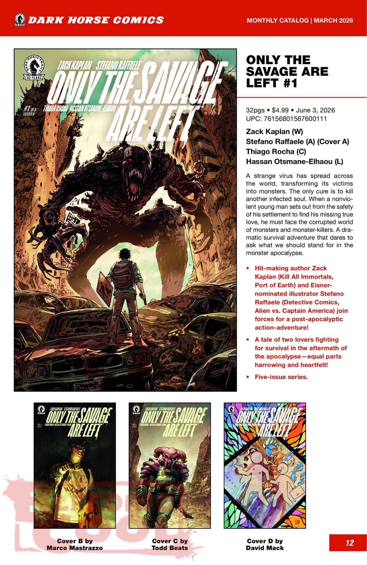 Dark Horse Comics June 2026 Full Solicits
