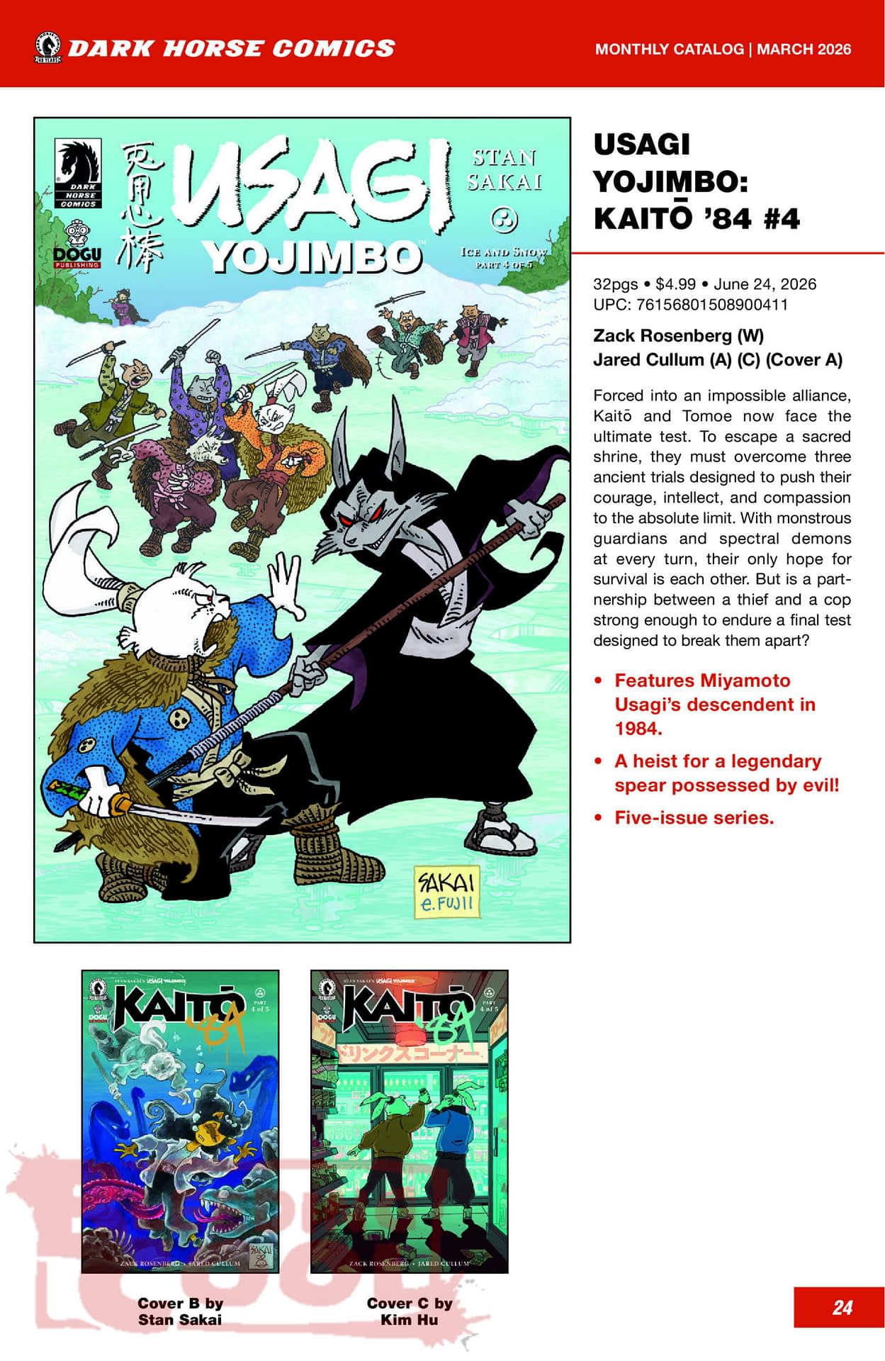 Dark Horse Comics June 2026 Full Solicits