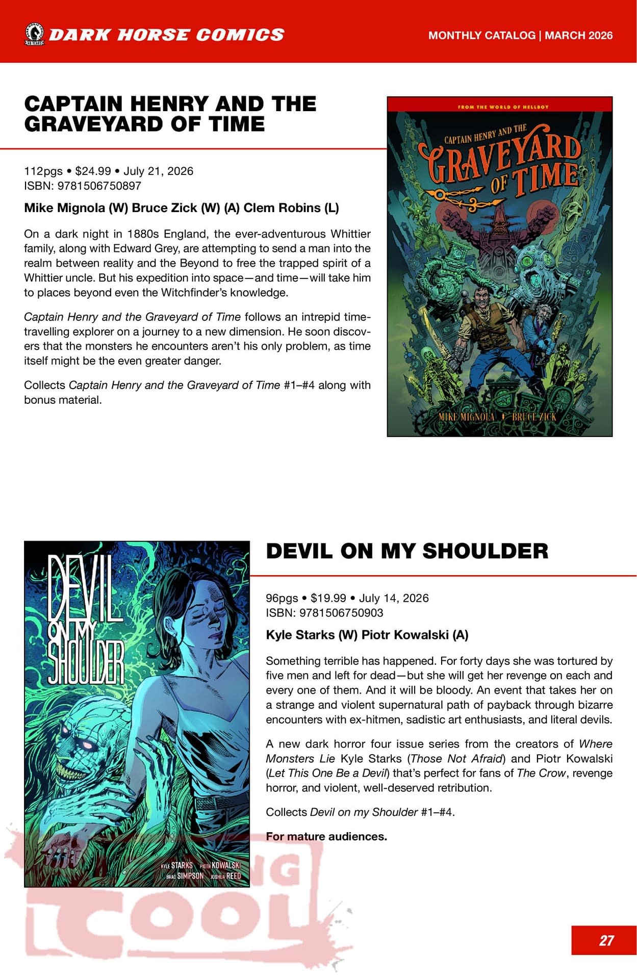 Dark Horse Comics June 2026 Full Solicits