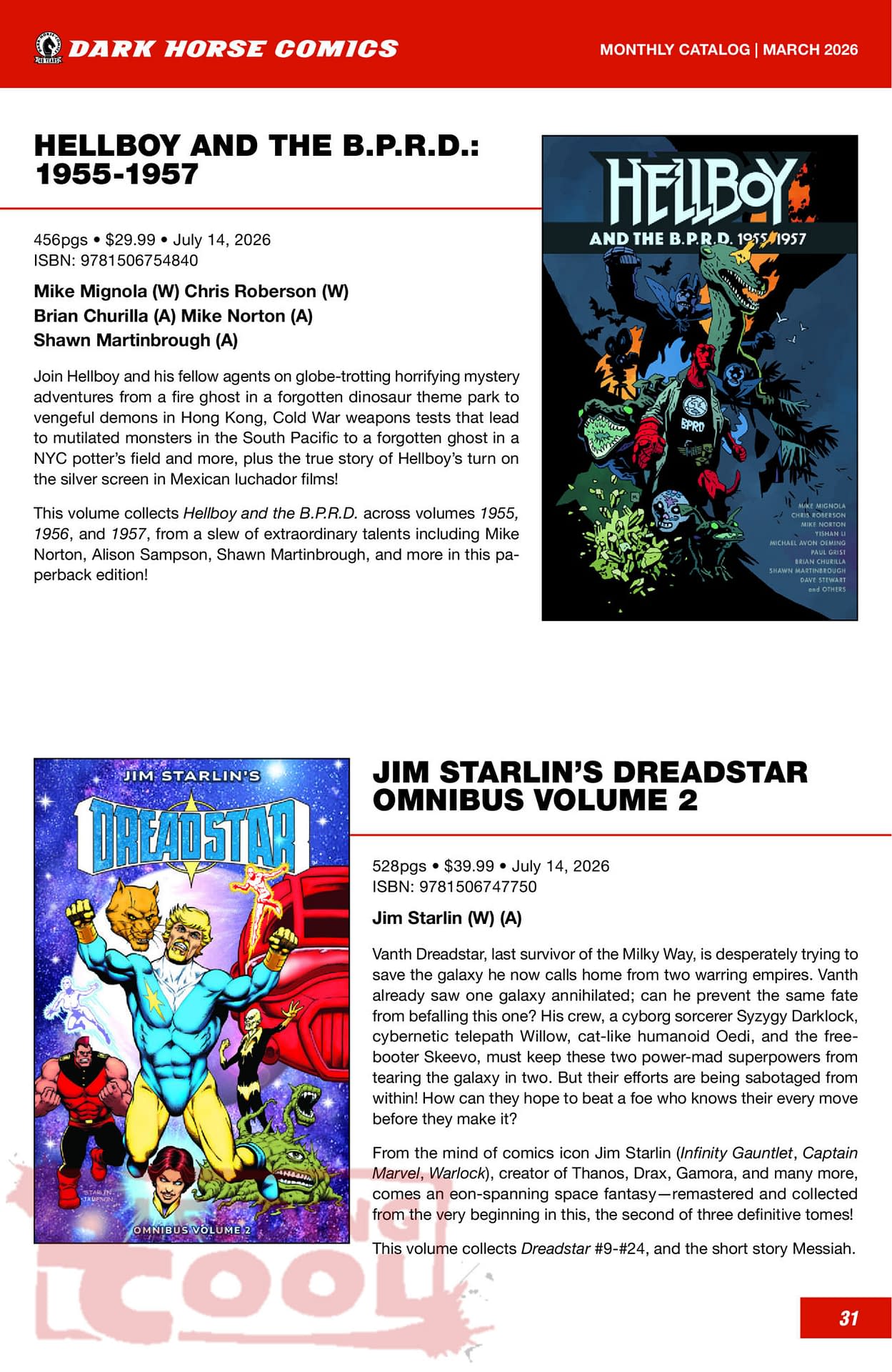 Dark Horse Comics June 2026 Full Solicits