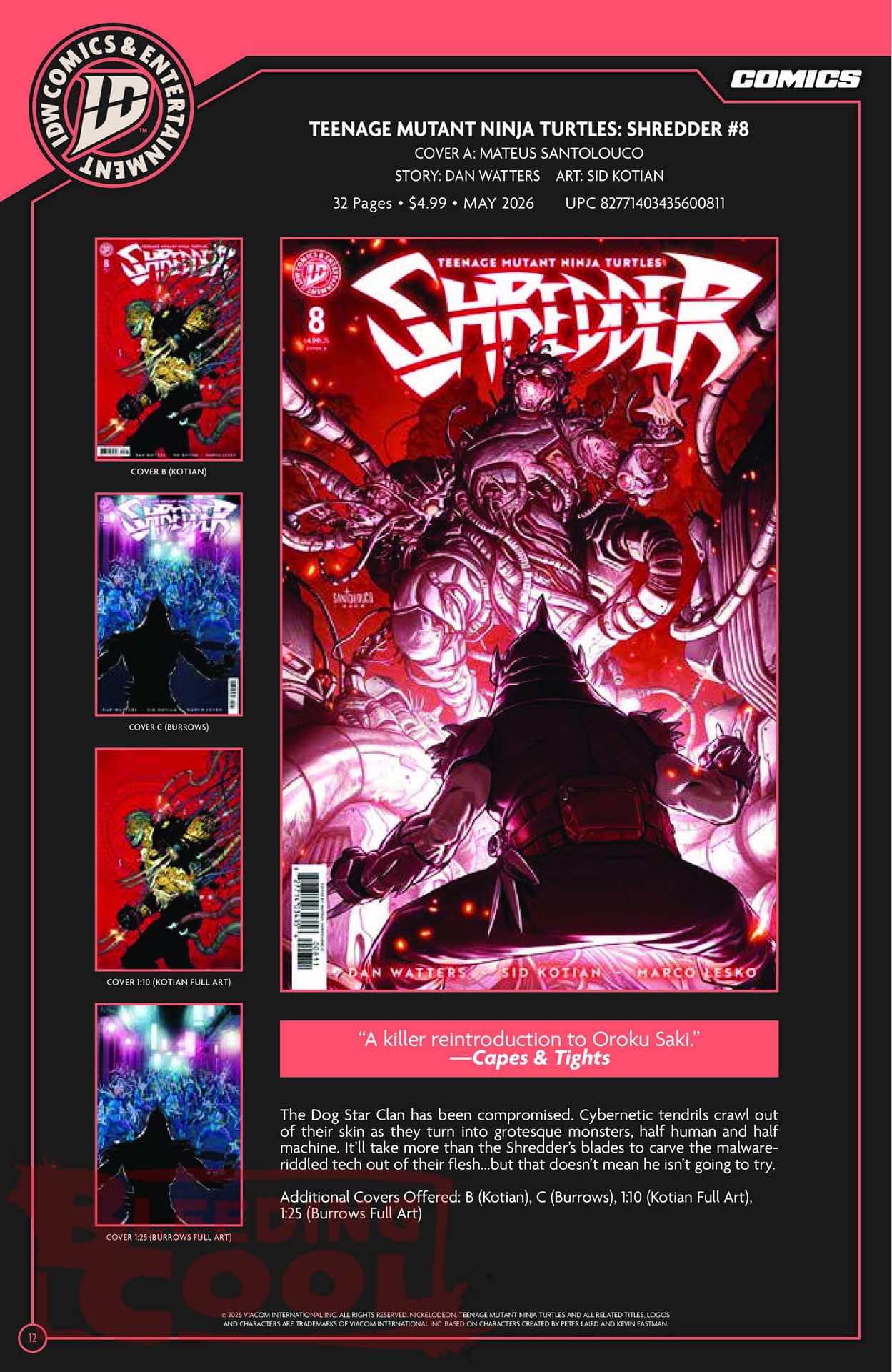 IDW Full May 2026 Solicits