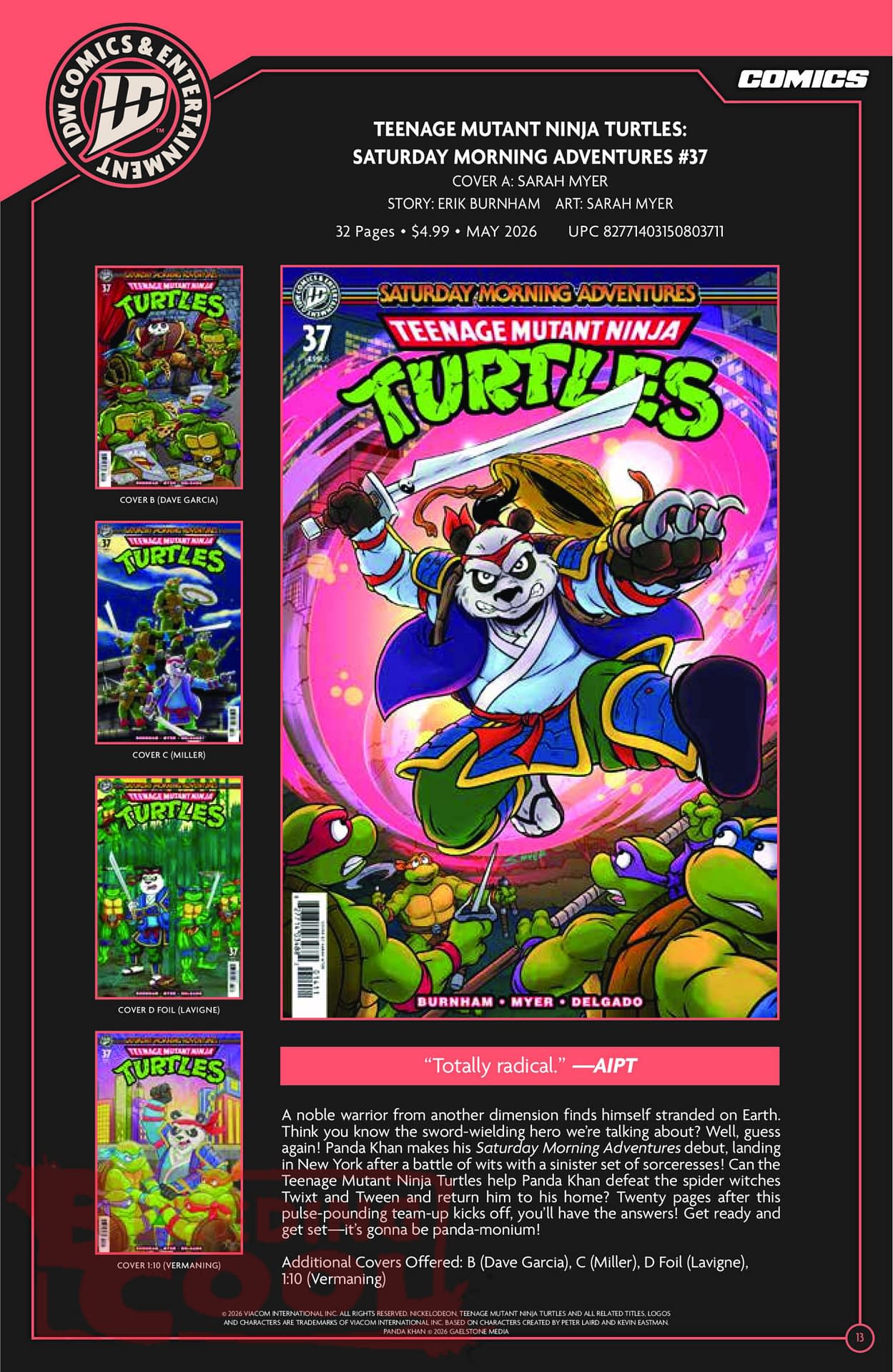 IDW Full May 2026 Solicits