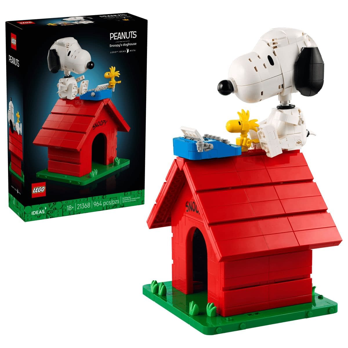 New LEGO Ideas Peanuts: Snoopy's Doghouse Set Coming Soon