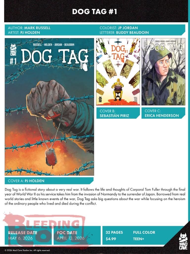 Mad Cave Studios May 2026 Full Solicits