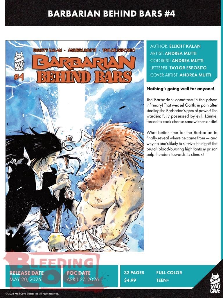 Mad Cave Studios May 2026 Full Solicits