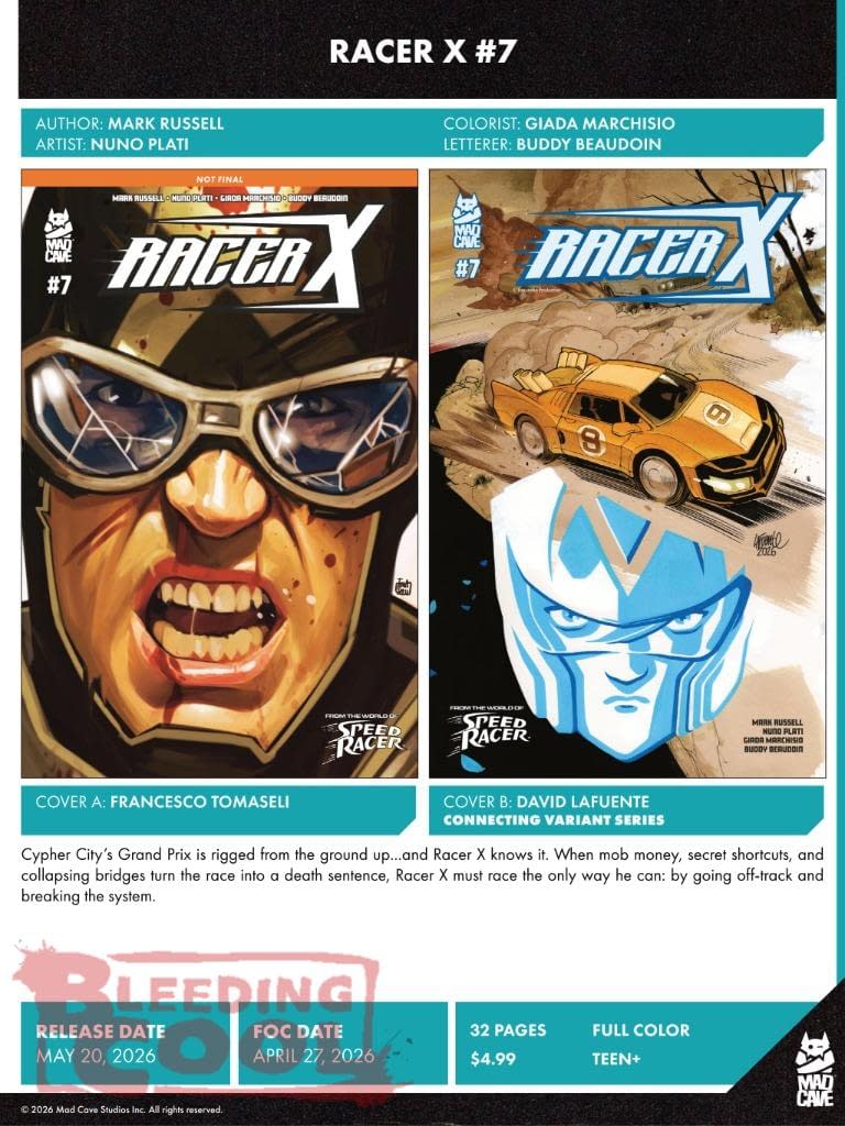 Mad Cave Studios May 2026 Full Solicits