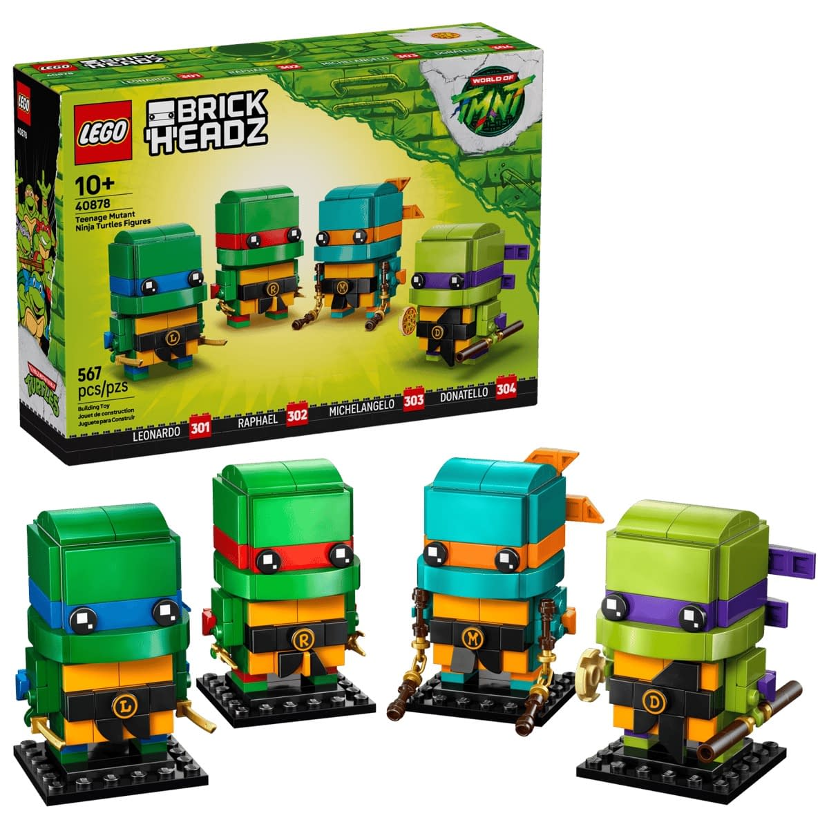 New LEGO Teenage Mutant Ninja Turtles BrickHeadz Set Announced