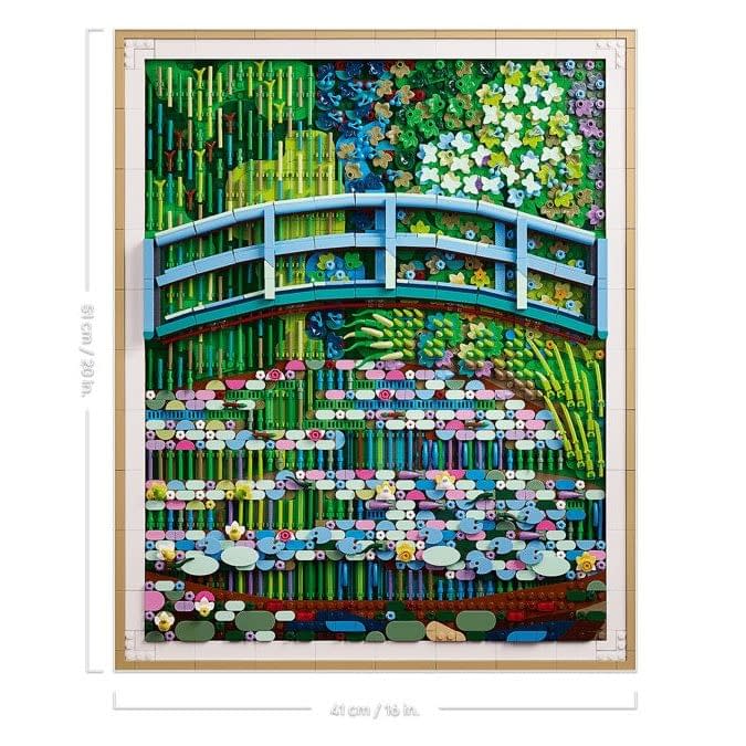 LEGO Art Claude Monet: Bridge over a Pond of Water Lilies Set Revealed