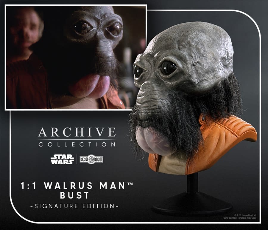 Star Wars Life-Sized Walrus Man Bust Arrives from Regal Robot