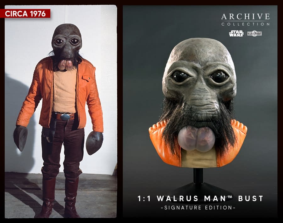Star Wars Life-Sized Walrus Man Bust Arrives from Regal Robot