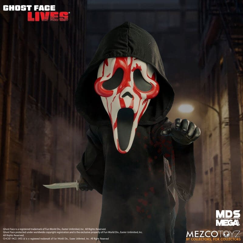 Slay with Mezco Toyz New MDS Mega Scale Bloody Ghost Face Figure
