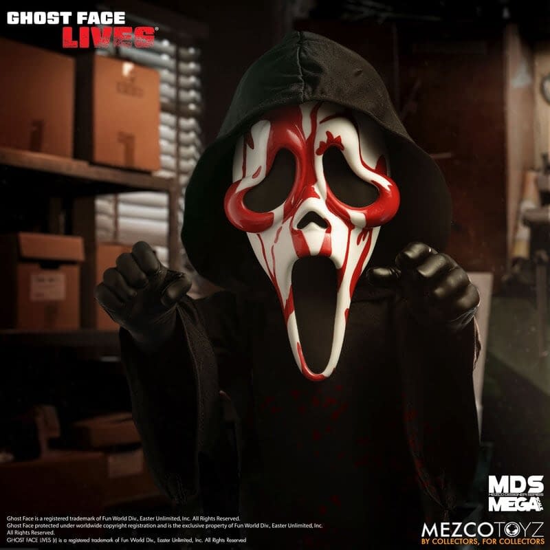 Slay with Mezco Toyz New MDS Mega Scale Bloody Ghost Face Figure