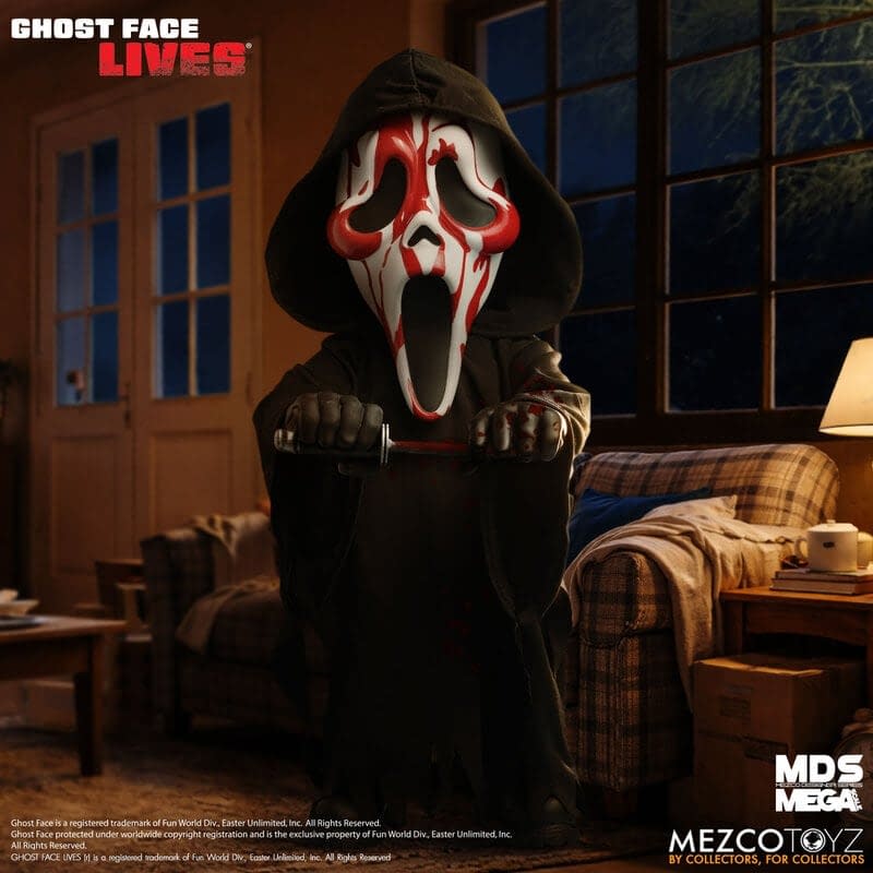 Slay with Mezco Toyz New MDS Mega Scale Bloody Ghost Face Figure