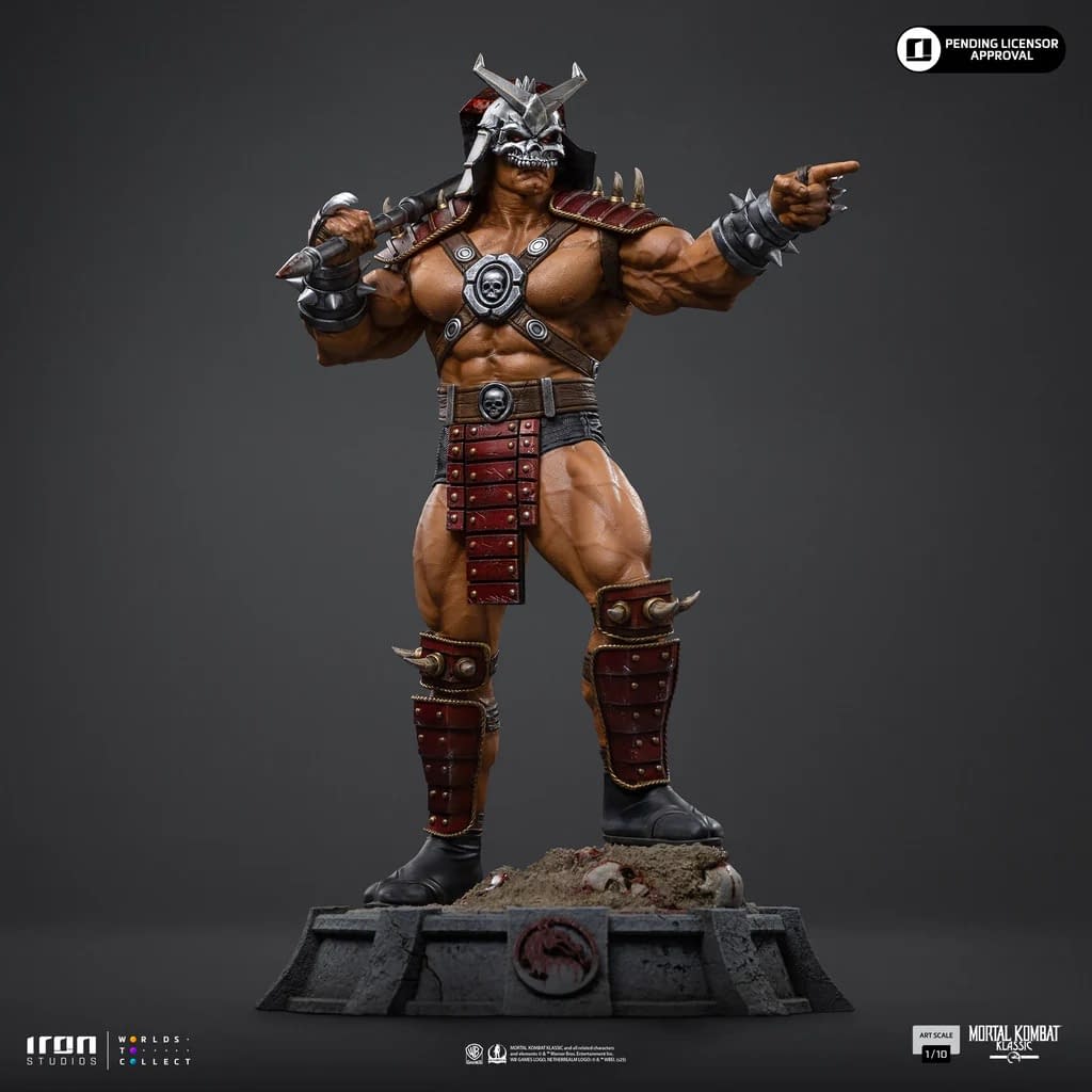 New Mortal Kombat 1/10 Shao Khan Statue Revealed by Iron Studios