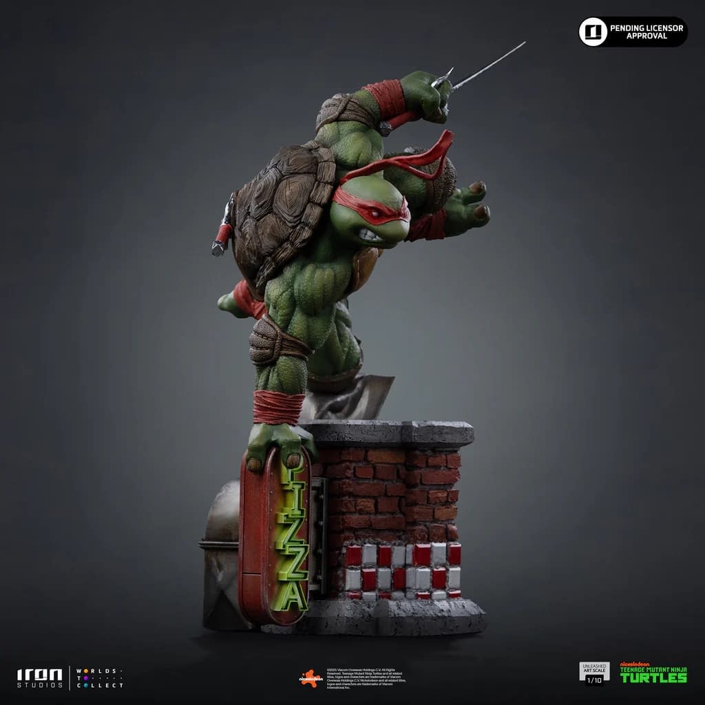 Iron Studios Debuts New TMNT Unleashed 1/10 Raphael Statue