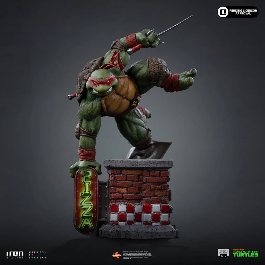 Iron Studios Debuts New TMNT Unleashed 1/10 Raphael Statue