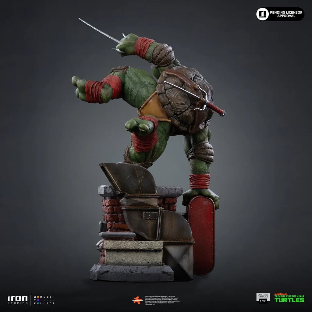 Iron Studios Debuts New TMNT Unleashed 1/10 Raphael Statue