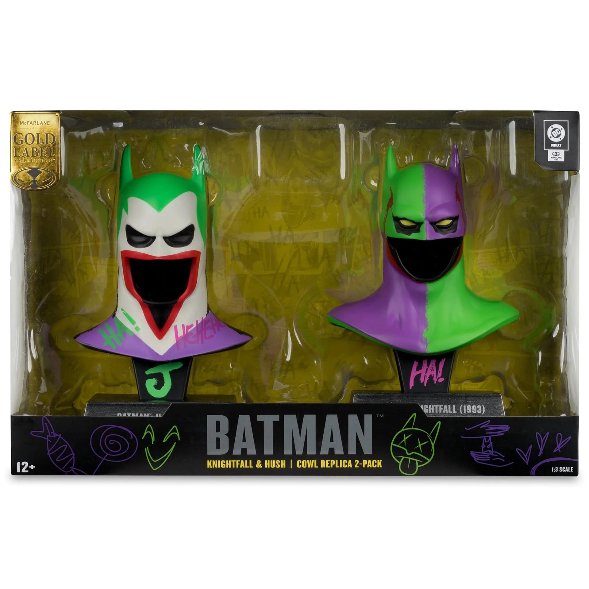 New Jokerized Batman Cowl 2-Pack Coming Soon from McFarlane