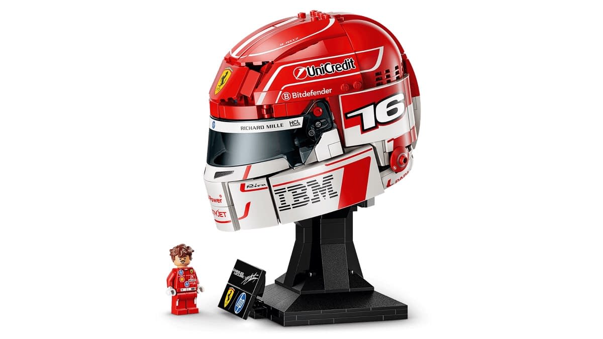 LEGO Races with Formula 1 Scuderia Ferrari HP Charles Leclerc Helmet