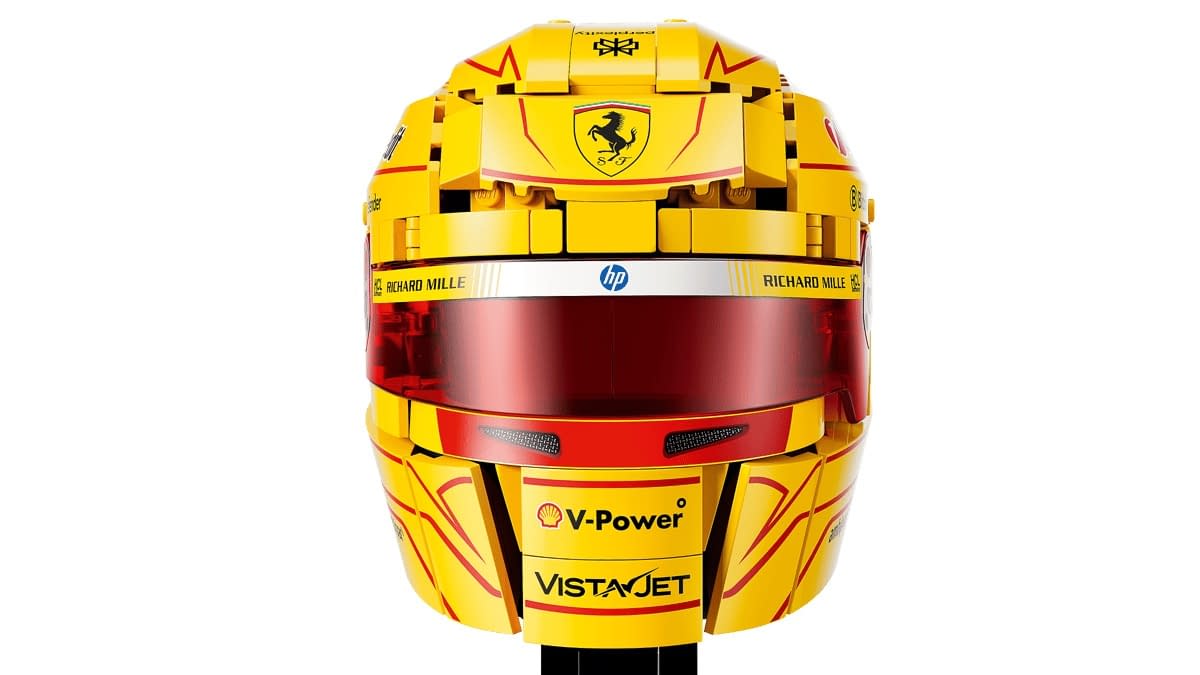 Formula 1 Scuderia Ferrari HP Lewis Hamilton Helmet Parks at LEGO