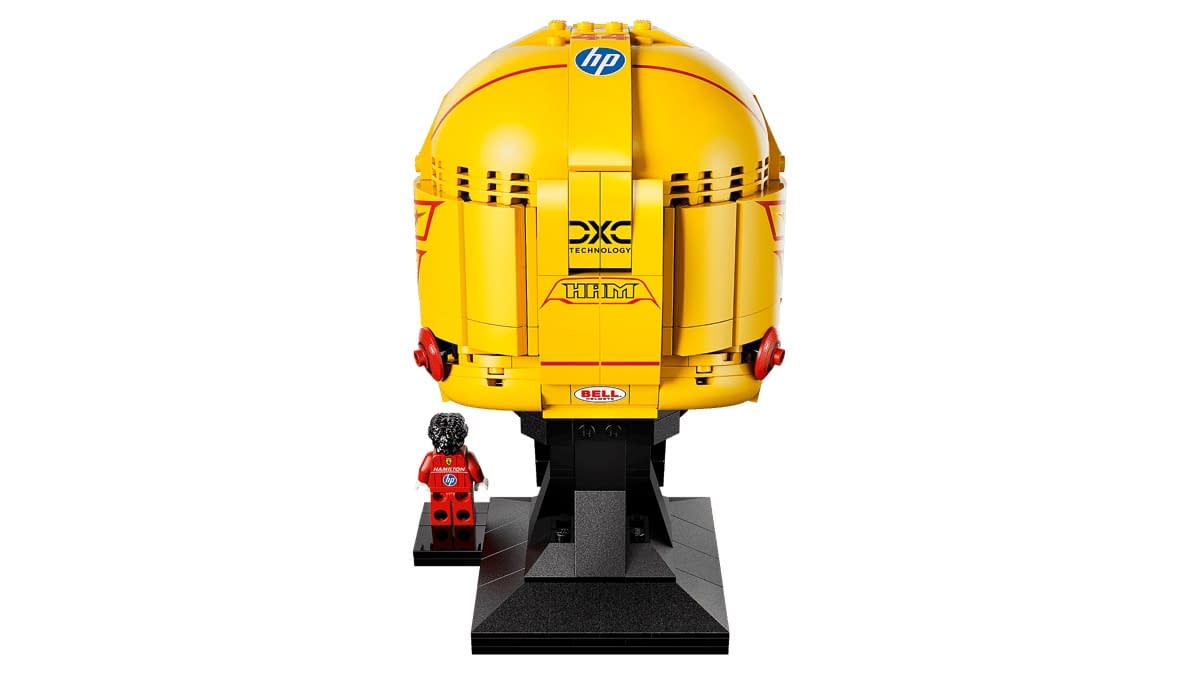 Formula 1 Scuderia Ferrari HP Lewis Hamilton Helmet Parks at LEGO