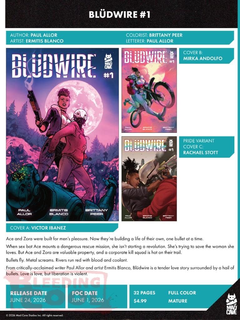 Mad Cave Studios June 2026 Solicits And Solicitations