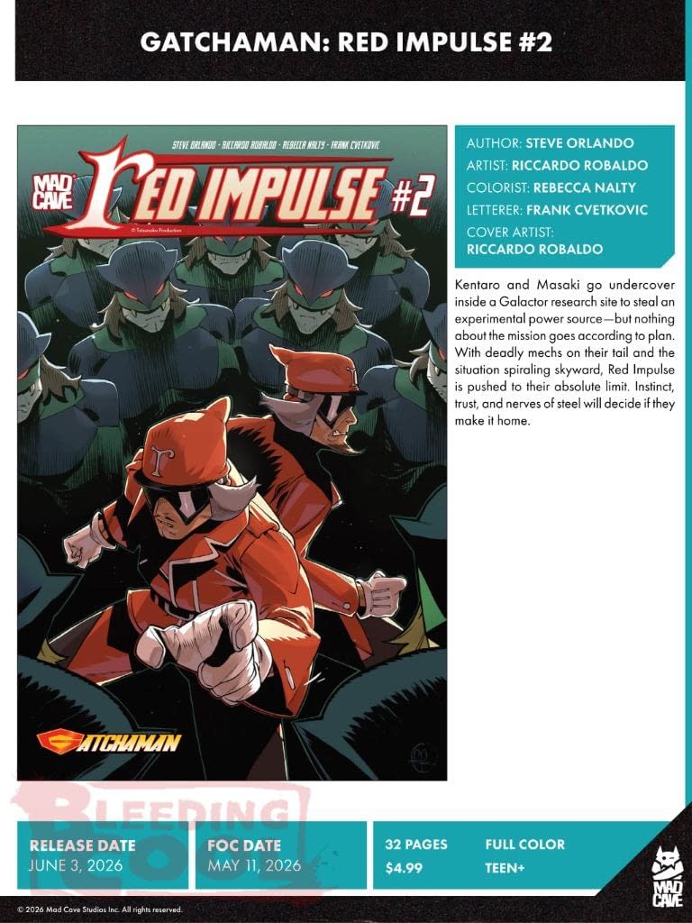 Mad Cave Studios June 2026 Solicits And Solicitations