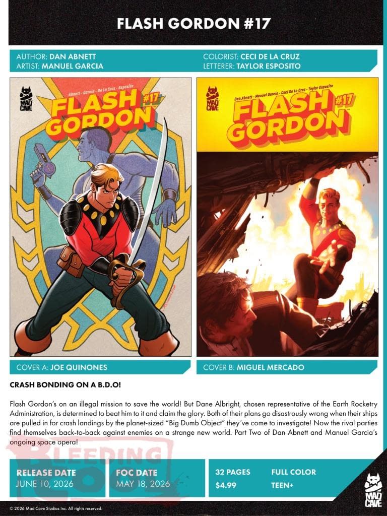 Mad Cave Studios June 2026 Solicits And Solicitations