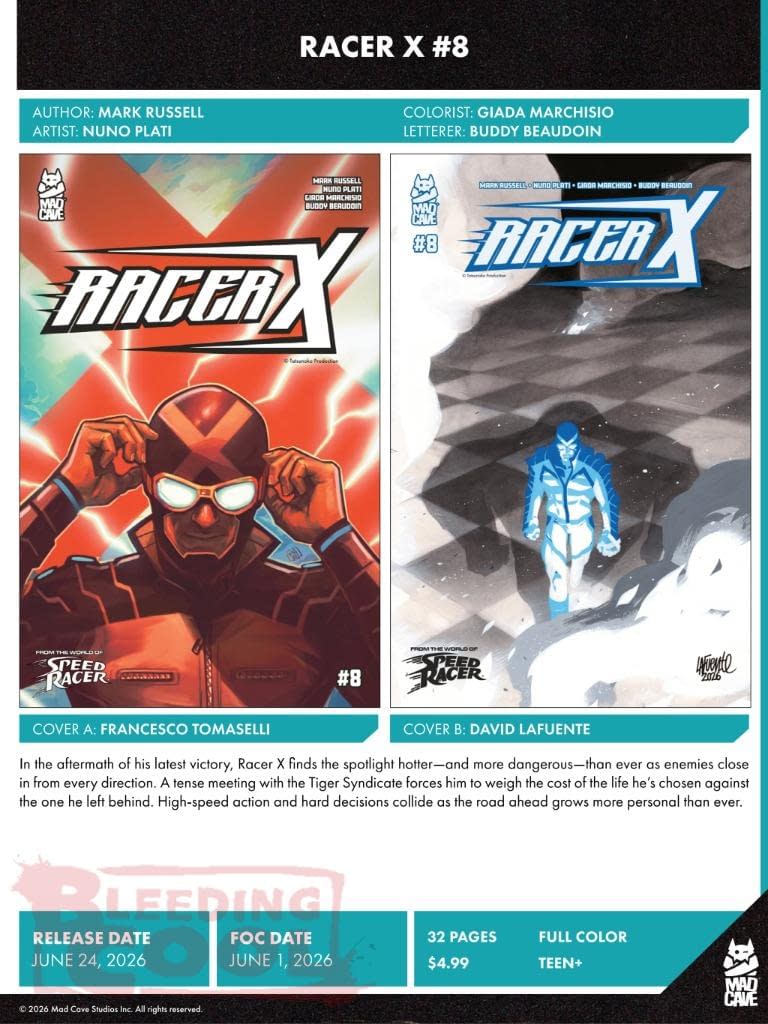 Mad Cave Studios June 2026 Solicits And Solicitations