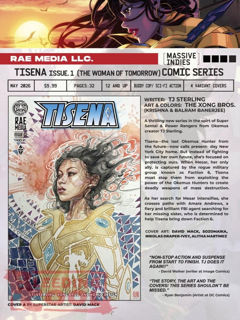 Rae Media May 2026 solicitations through Massive Indies/Lunar