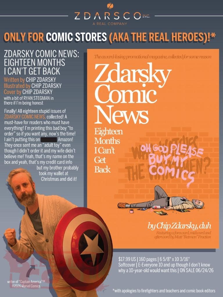 Chip Zdarsky Collects His ZCN Magazine In One Big Book And Cries