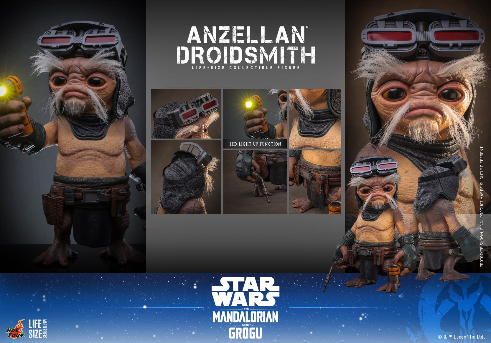 The Mandalorian and Grogu Life-Size Azellan Droidsmith Figure Revealed