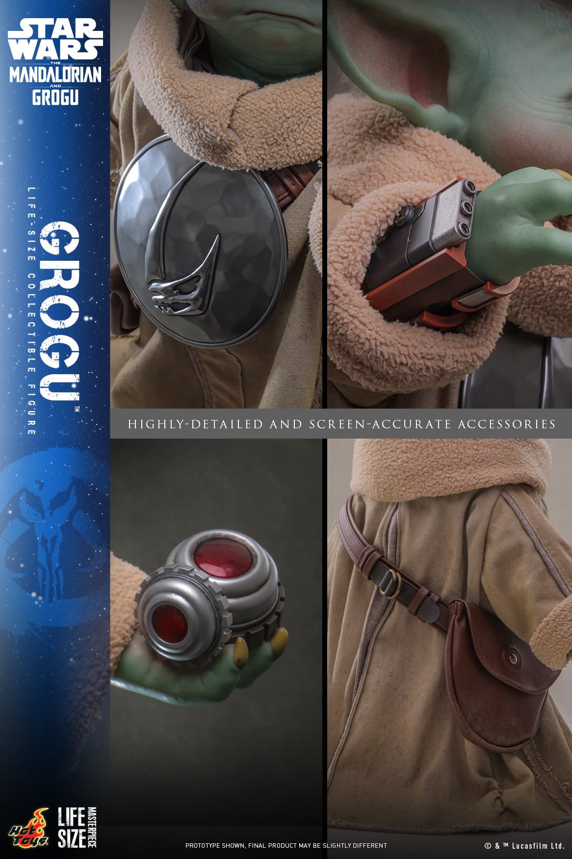 Life-Size Grogu from The Mandalorian and Grogu Coming from Hot Toys