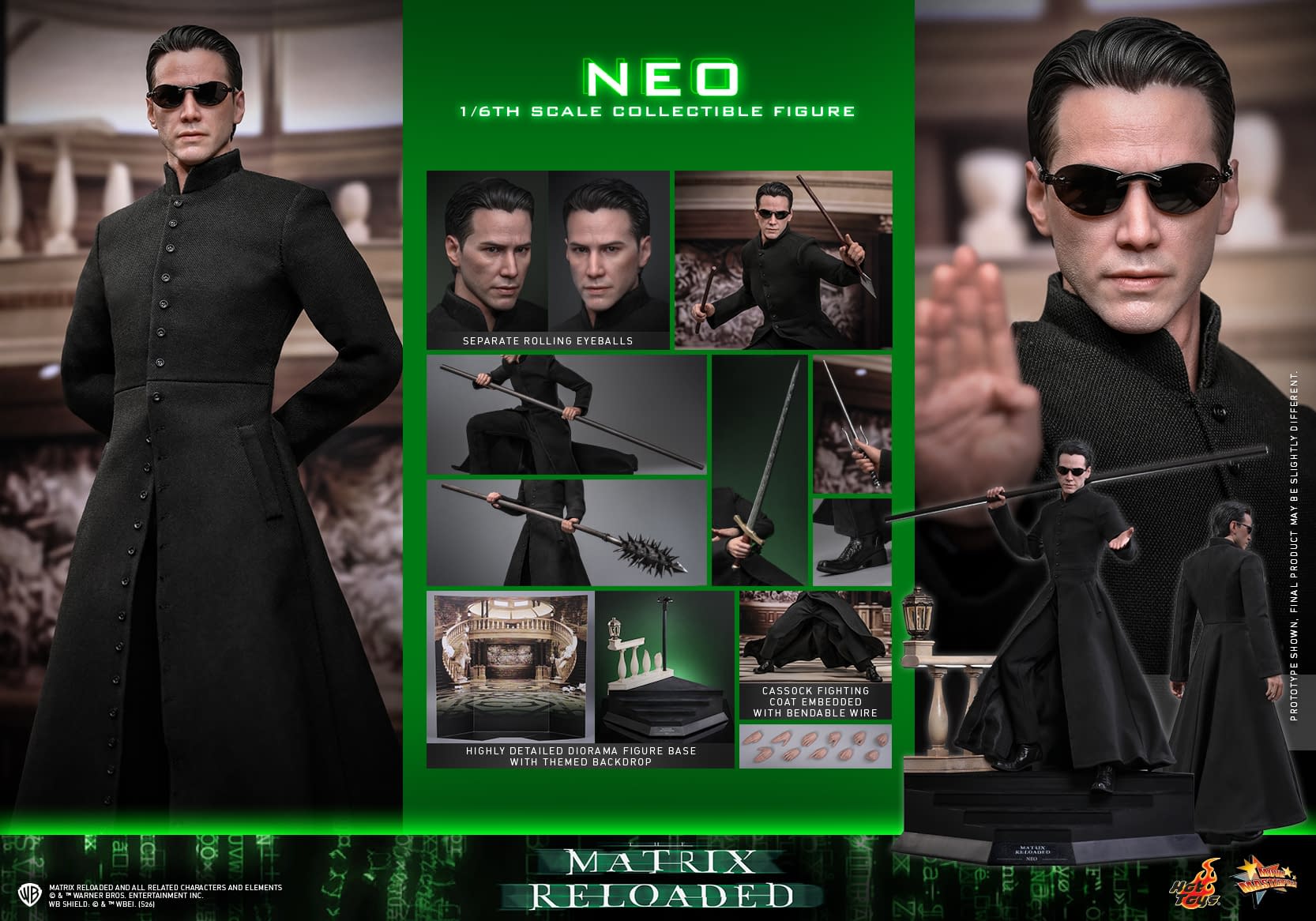 Hot Toys Steps Into The Matrix Reloaded with New 1/6 Scale Neo