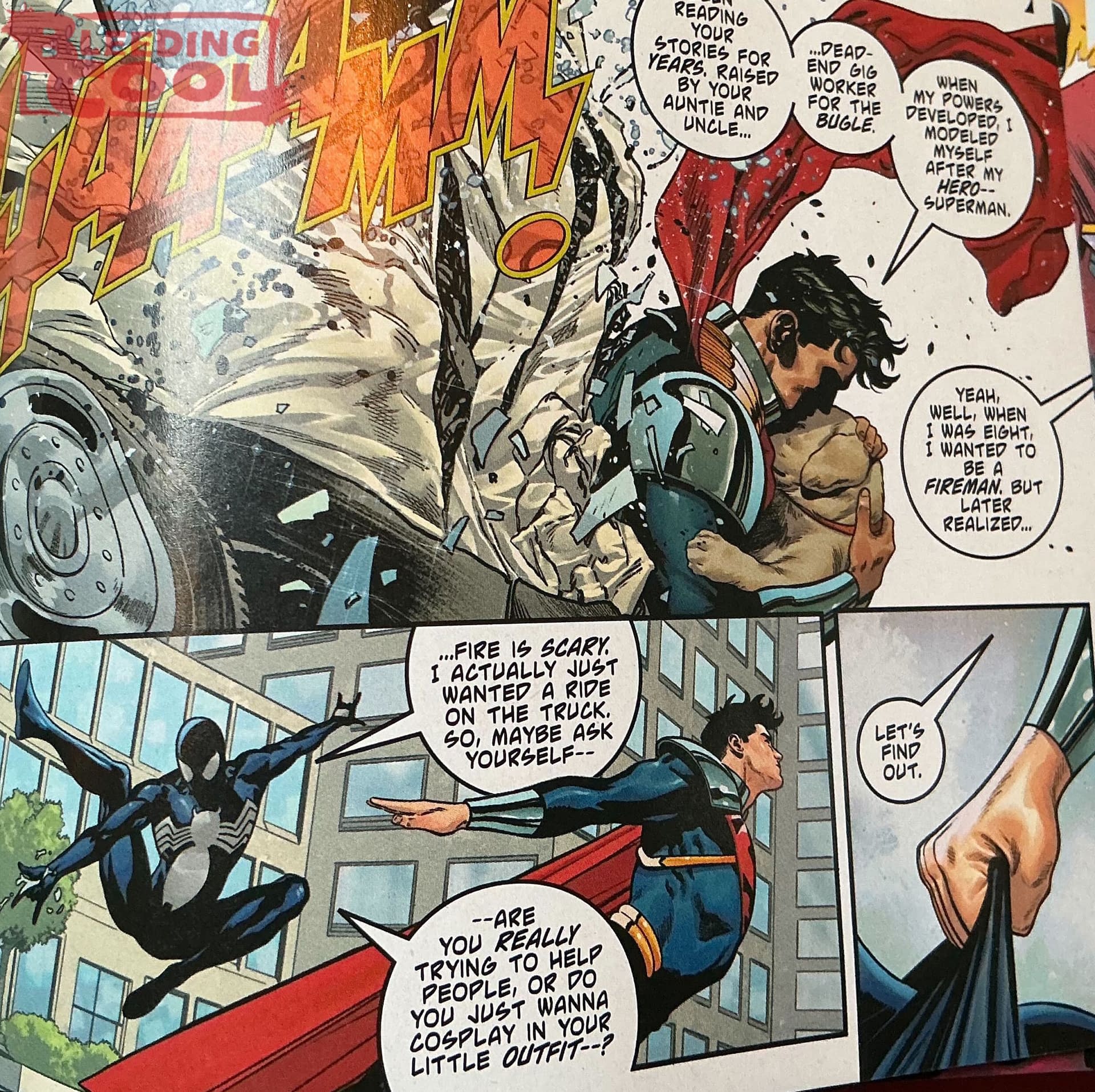 Superboy-Prime In Superman/Spider-Man (Spoilers)