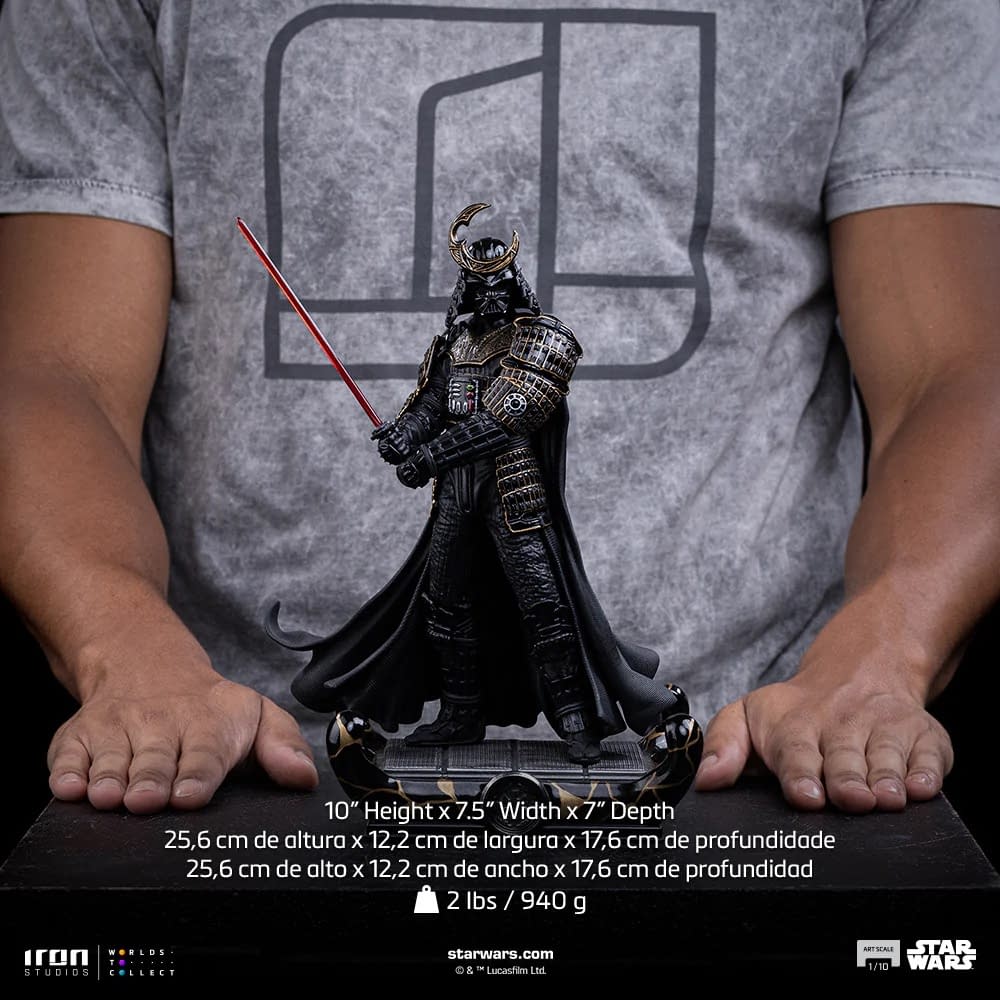 Bow Before Iron Studios New Star Wars Samurai Darth Vader Statue