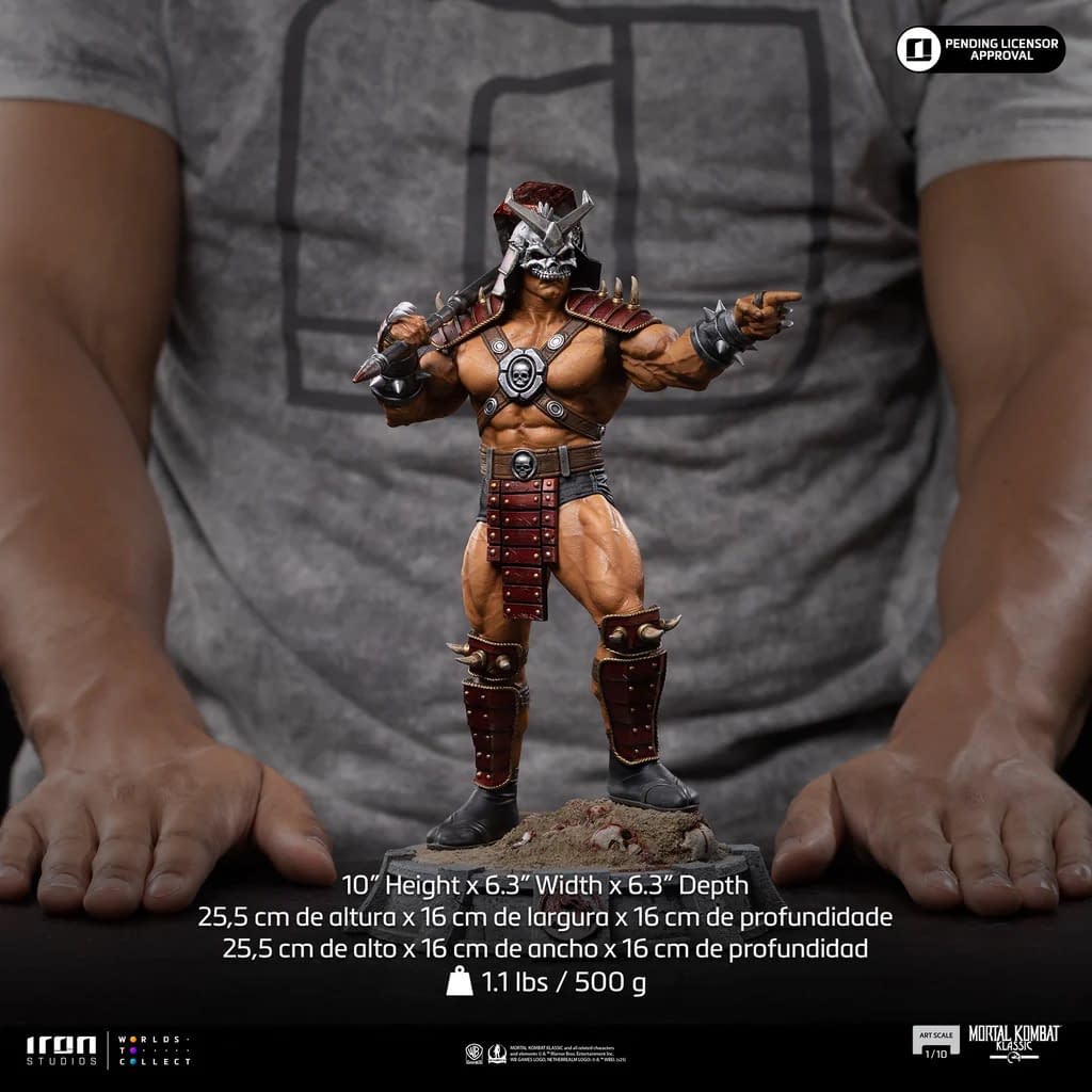New Mortal Kombat 1/10 Shao Khan Statue Revealed by Iron Studios