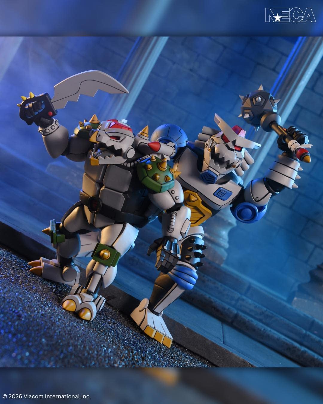 NECA Reveals New Robo Tokka & Rahzar TMNT Figure 2-Pack