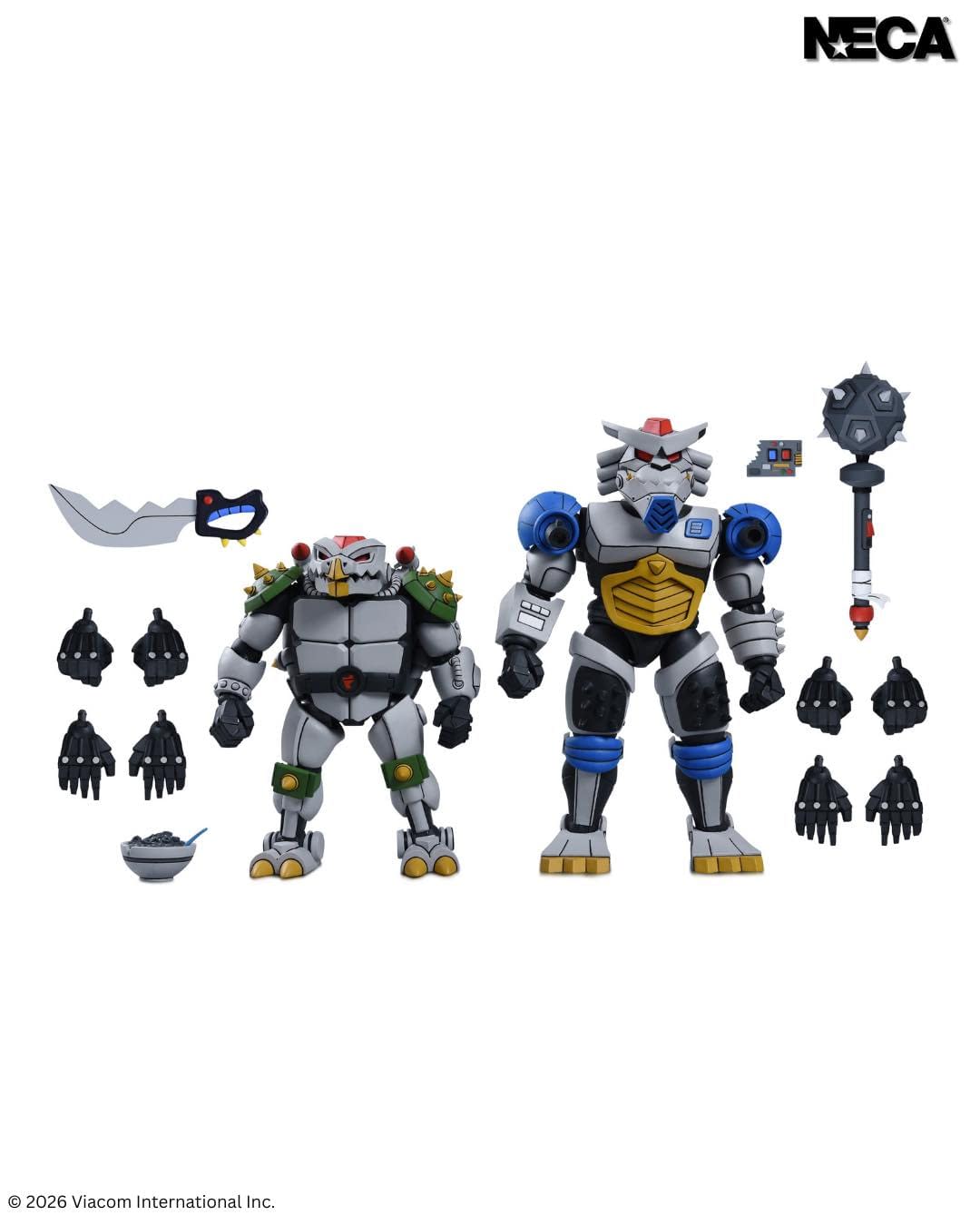 NECA Reveals New Robo Tokka & Rahzar TMNT Figure 2-Pack