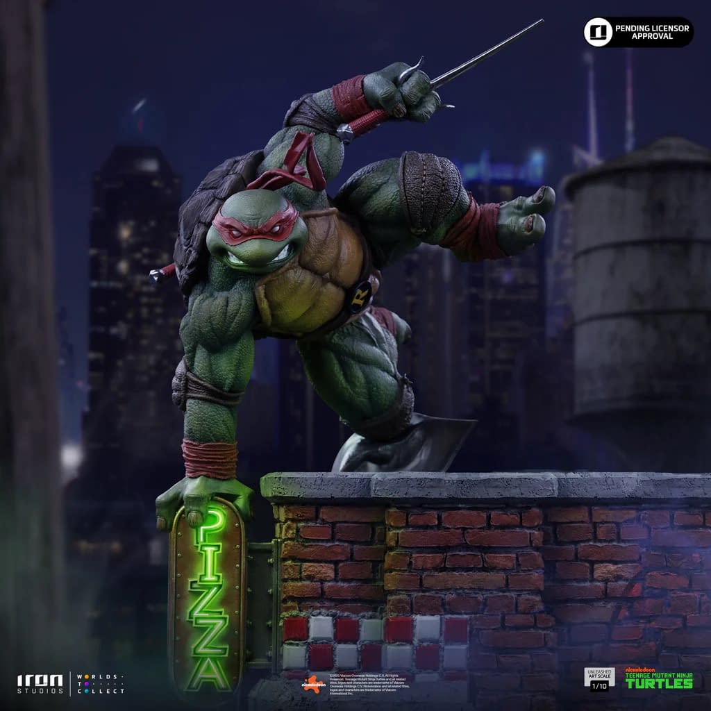 Iron Studios Debuts New TMNT Unleashed 1/10 Raphael Statue