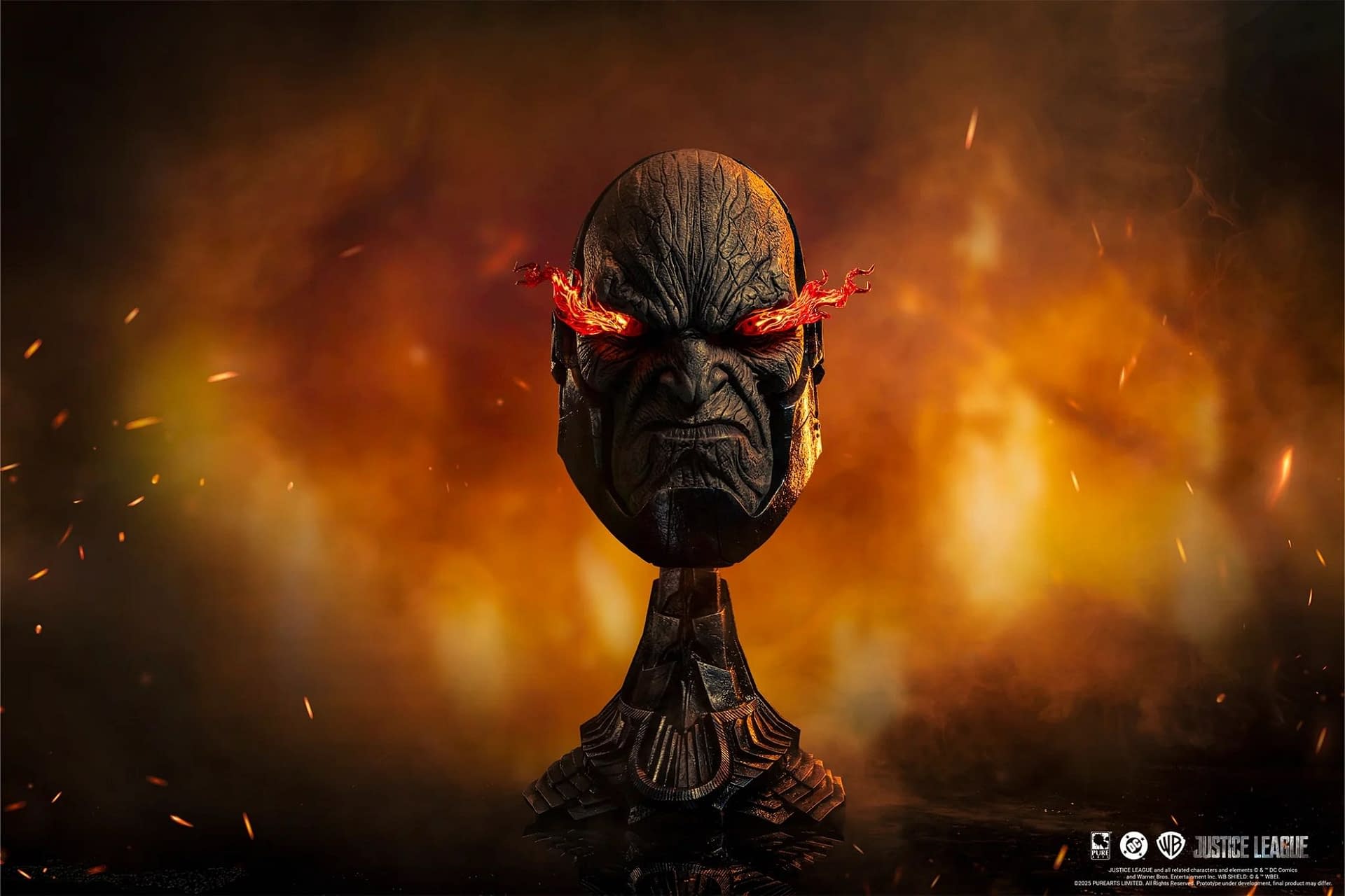 PureArts Bows Before Darkseid with New 1:1 Replica DC Comics Mask