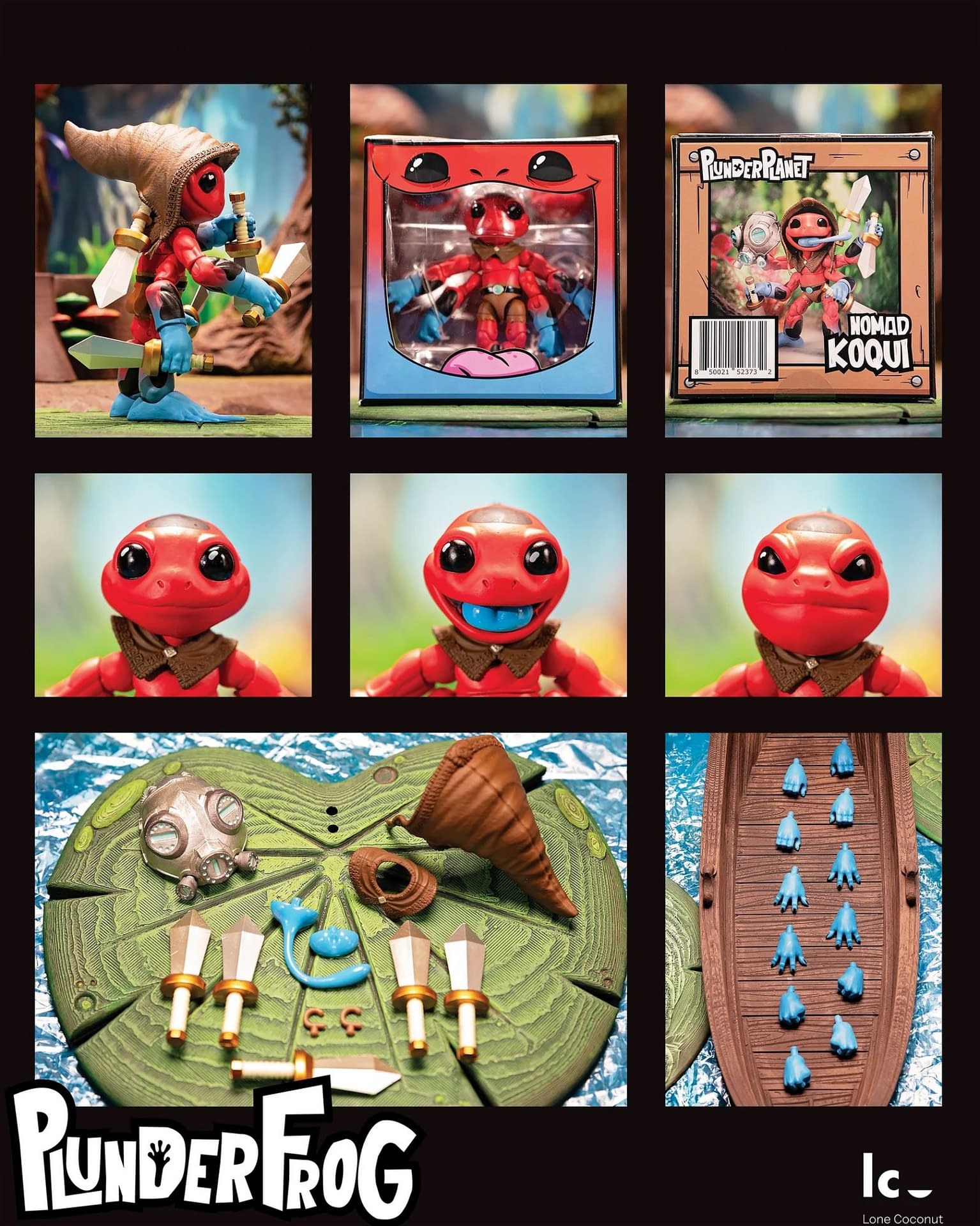 Lone Coconut Reveals Plunderlings PlunderFrog Nomad Koqui