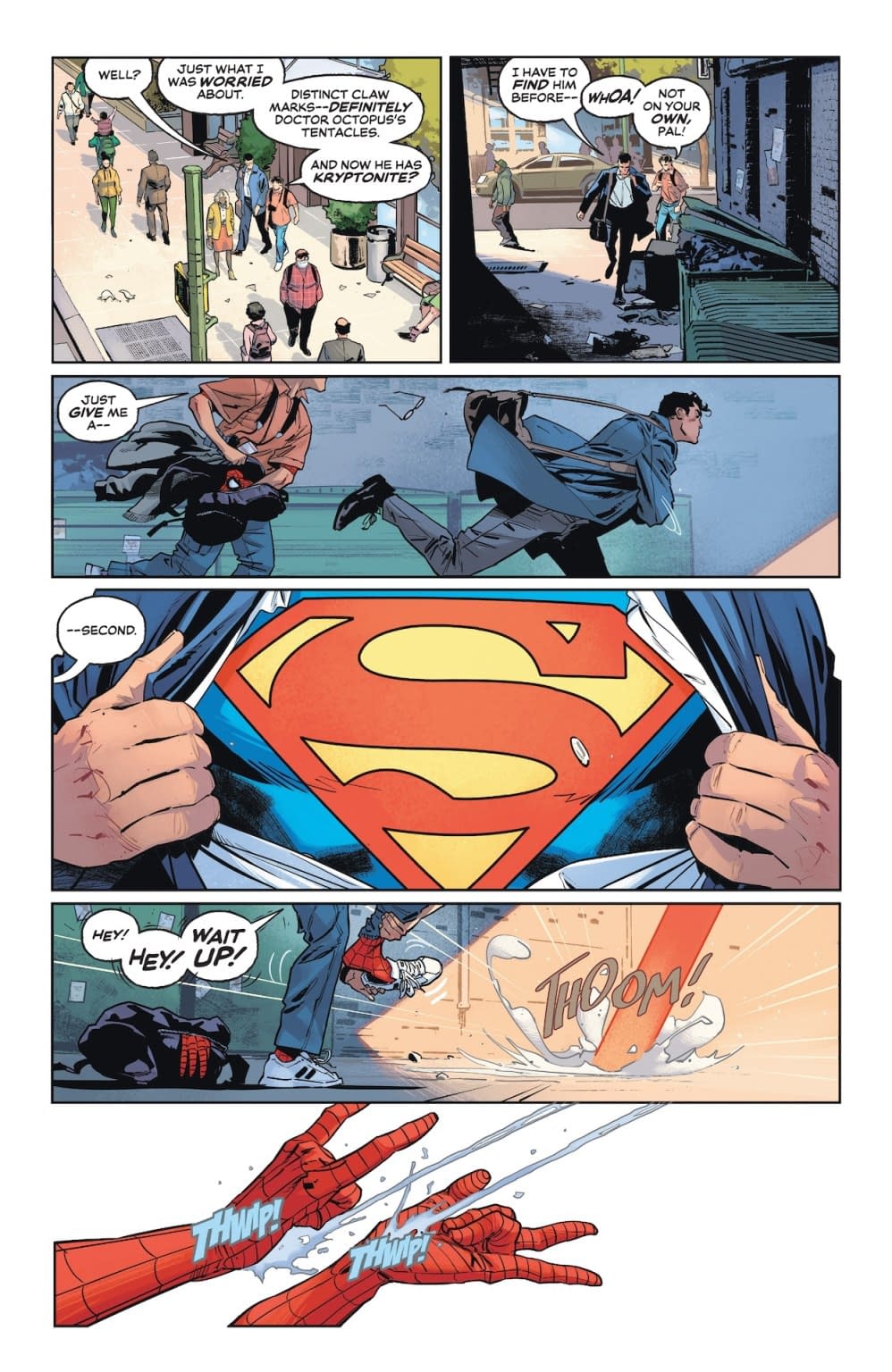 Pages And Pages Of Superman/Spider-Man Crossover